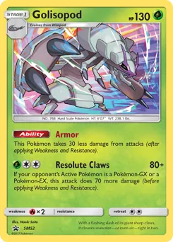 SM Black Star Promos Golisopod Pokémon card